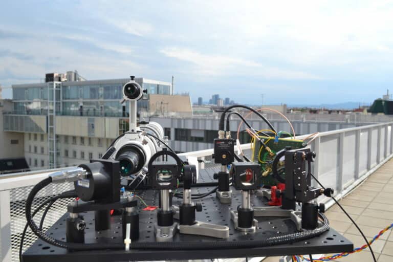 Laseranlage am Dach