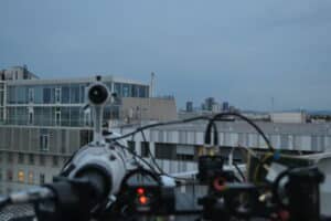 Laseranlage am Dach